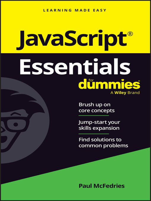 Title details for JavaScript Essentials For Dummies by Paul McFedries - Wait list